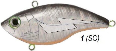 Rapture Pro SL Vibe Crank S SO 50mm 14g wobbler