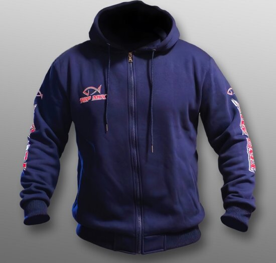 Team Top Mix kék kapucnis pulóver - M