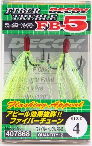 Hármas Horog Decoy Fiber Teaser Fb-5 #8