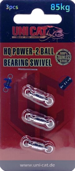 UNI CAT HQ Power -2 Ball Bearing Swivel golyóscsapágyas harcsázó forgó 85kg / 3pcs.