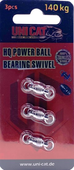 UNI CAT HQ Power Ball Bearing Swivel golyóscsapágyas harcsázó forgó 140kg / 3pcs.