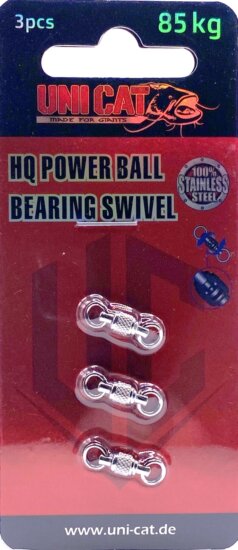 UNI CAT HQ Power Ball Bearing Swivel golyóscsapágyas harcsázó forgó 85kg / 3pcs.