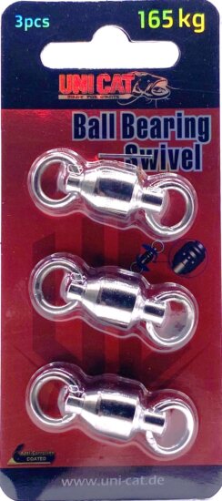 UNI CAT Ball Bearing Swivel golyóscsapágyas harcsázó forgó 165kg / 3pcs.