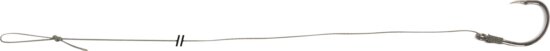 Uni Cat Vencata S-Hook Rig fonott előkötött harcsázó horog 8/0 / 100cm / 105kg