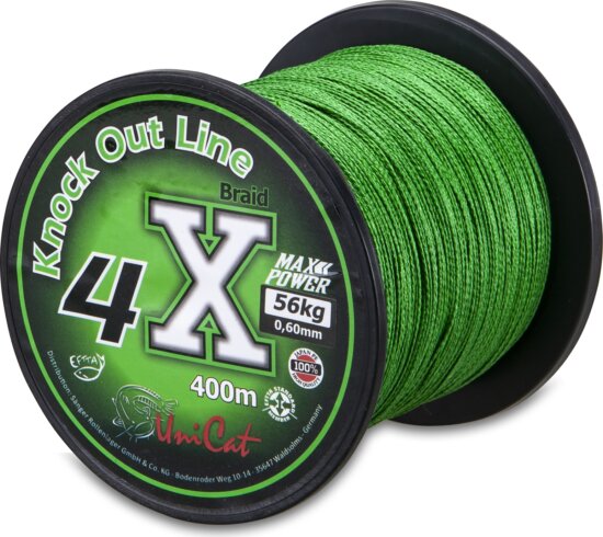 Uni Cat Knock Out 4X fonott harcsázó zsinór 0,60mm / 400m / 56kg