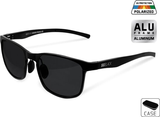 Polarizált napszemüveg Delphin SG BLACK fekete lencsével