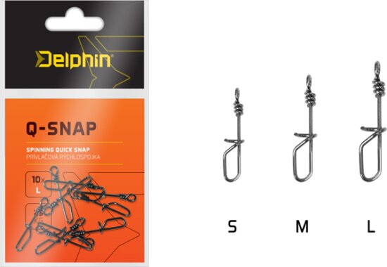Pergető kapcsolat Delphin Q-SNAP / 10db / 0,8mm (L)