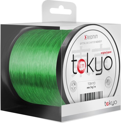 Monofil Delphin TOKYO / fluo zöld (0,261mm 5,4kg 1200m)