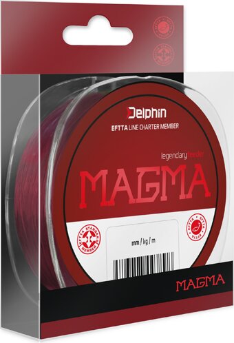 Monofil Delphin MAGMA / bordó (0,203mm 3,8kg 1000m)