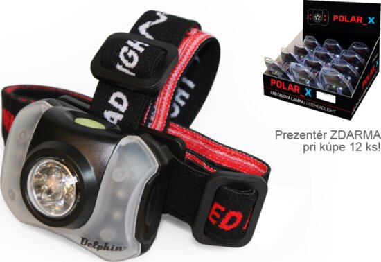Fejlámpa Delphin POLAR_X (5+4 LED)