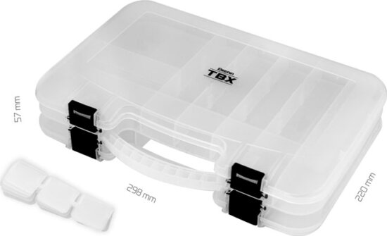 Doboz Delphin TBX Duo 298-12P Clip (298x220x57mm)