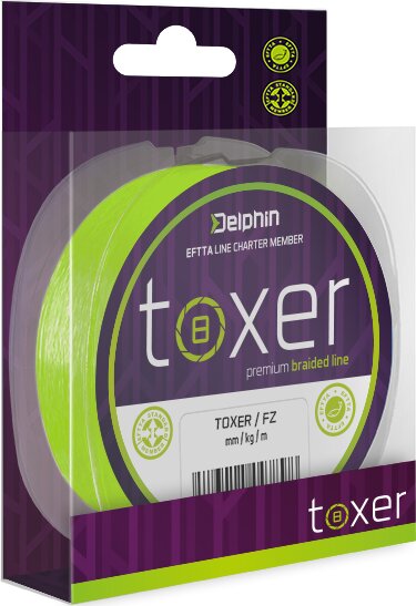Delphin TOXER / fluo zöld (0,20mm 11kg 80m)