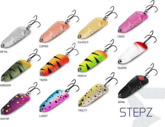 Delphin STEPZ StripSCALE támolygó kanál (10g PERCHY Hook #2)