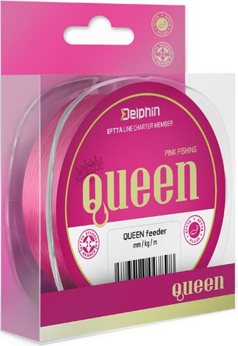 Delphin QUEEN Feeder / rózsaszín (0,18mm 2,7kg 300m)