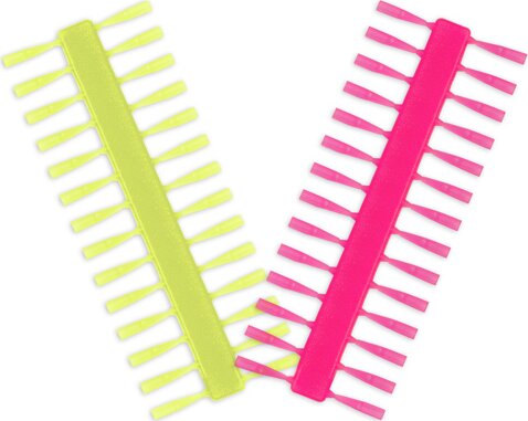 Delphin Q-STOP stopper / sárga + rózsaszín (7mm)