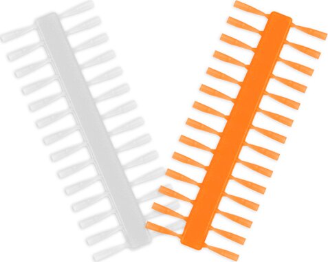 Delphin Q-STOP stopper / átlátszó+narancsszínű (7mm)