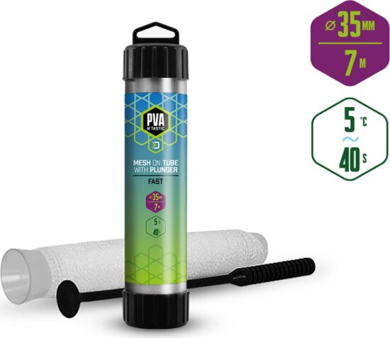 Delphin PVA n’tastic háló / CSŐ+TÖMÍTŐRÚD /7m (széles - 35 mm / gyorsan oldódó)