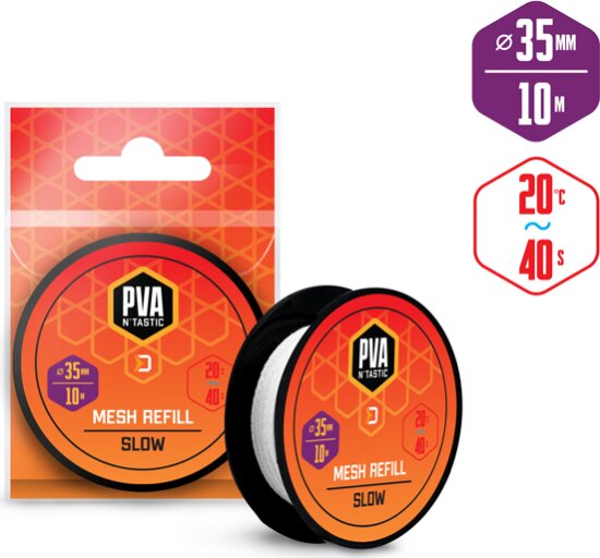 Delphin PVA n ́tastic tartalék háló / 10m - 35mm (35mm (széles) / lassan oldódás)