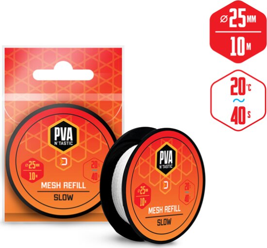Delphin PVA n ́tastic tartalék háló / 10m - 25mm (25mm (keskeny) / lassan oldódás)
