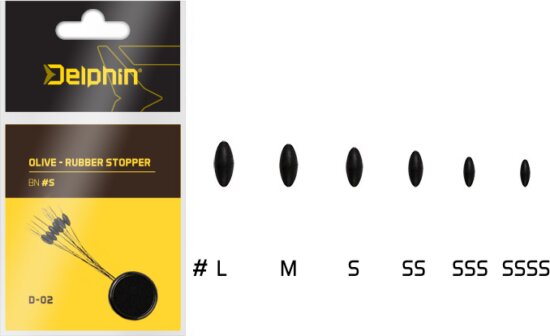 Delphin Olive - Rubber stopper (M)