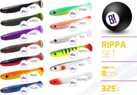 Delphin Műcsali szettek BOMB Rippa 8cm / 325db (8cm)