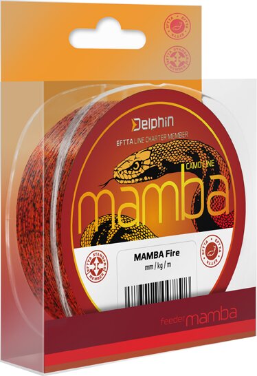 Delphin MAMBA Feeder / Fire (0,16mm 2,5kg 200m)