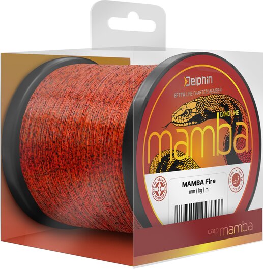 Delphin MAMBA Carp / Fire (0,28mm 6,1kg 600m)