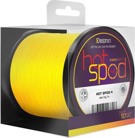 Delphin HotSPOD 4 / sárga (0,14mm 9,1kg 300m)
