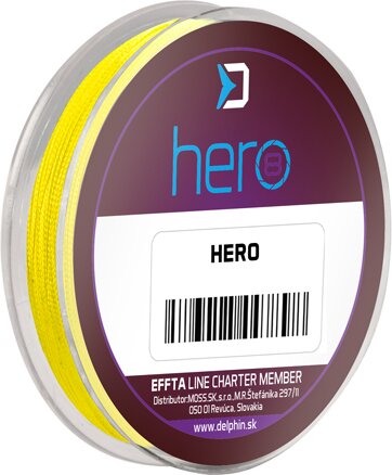 Delphin HERO 8 / fluo sárga (0,20mm 14,1kg 15m)