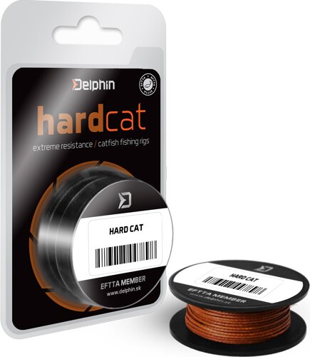 Delphin HARD CAT / vörösbarna harcsázó zsinór (1,1mm 100,0kg 10m)