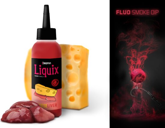 Delphin Fluo dip D SNAX LiquiX /100ml (Sajt - máj)