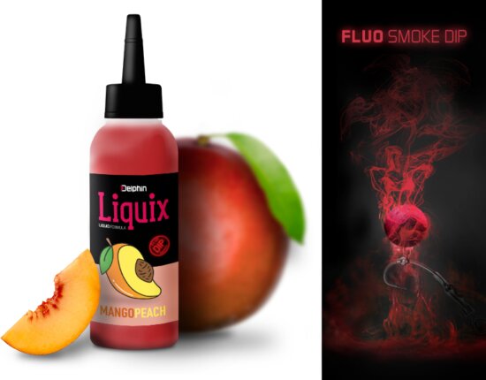 Delphin Fluo dip D SNAX LiquiX /100ml (Mangó-Barack)