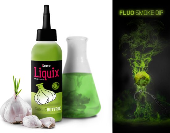 Delphin Fluo dip D SNAX LiquiX /100ml (Fokhagyma-Vajsav)