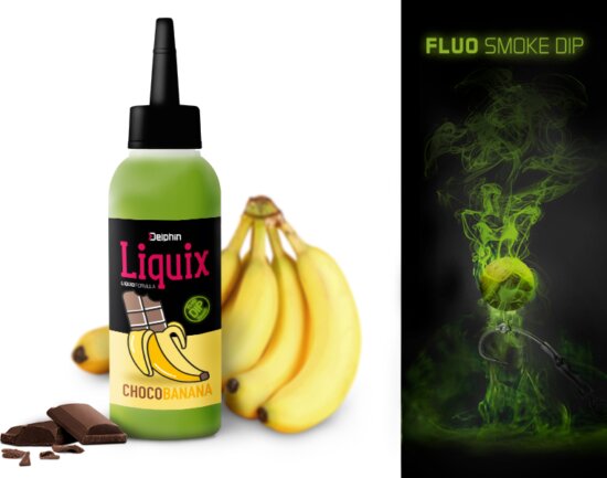 Delphin Fluo dip D SNAX LiquiX /100ml (Csokoládé-Banán)