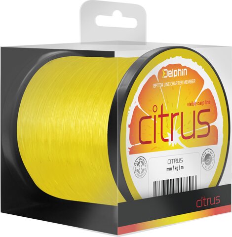 Delphin CITRUS / sárga (0,25mm 5,0kg 1200m)