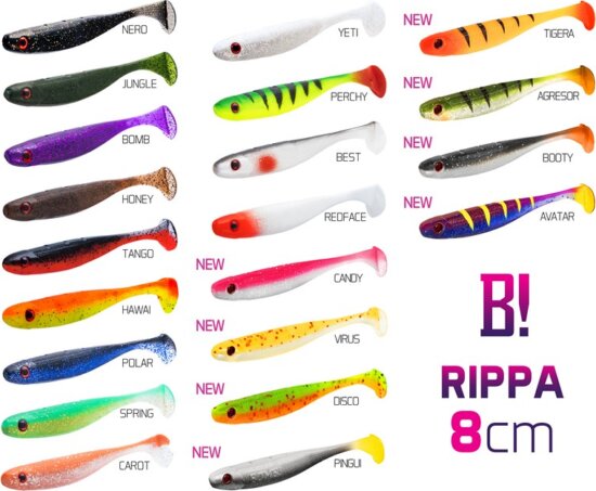 Delphin BOMB! Gumihal Rippa / 5db (8cm/REDFACE)