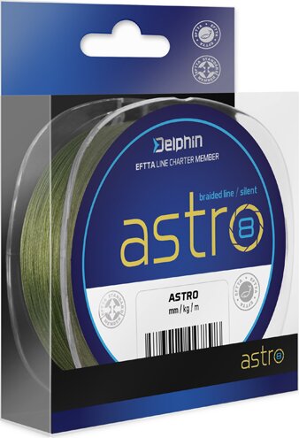 Delphin ASTRO 8 zöld (0,21mm 14,2kg 130m)