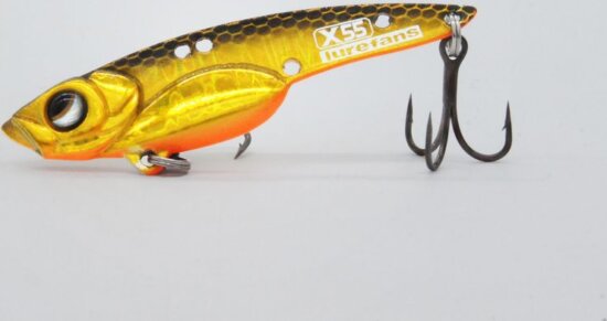 LUREFANS X55 - Sinking 9,5g/55mm, 10-es "Black & Gold" színkód