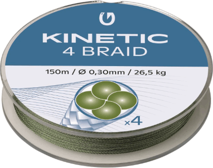 KINETIC 4 Braid 150m 0,20mm/18,0kg Dusty Green