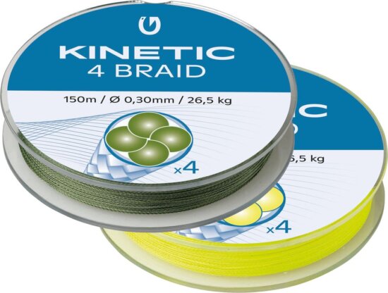 KINETIC 4 Braid 150m 0,08mm/3,3kg Dusty Green
