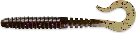 FISHUP Vipo 2.8" (9pcs.), #050 - Green Pumpkin Brown/Red & Purple