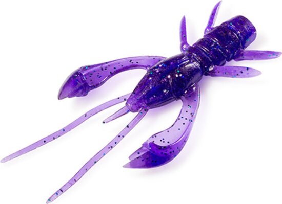 FISHUP Real Craw 1.5" (10pcs.), #060 - Dark Violet/Peacock & Silver