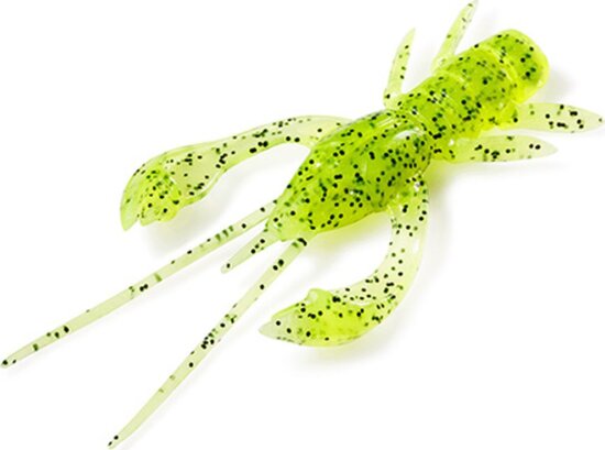 FISHUP Real Craw 1.5" (10pcs.), #055 - Chartreuse/Black