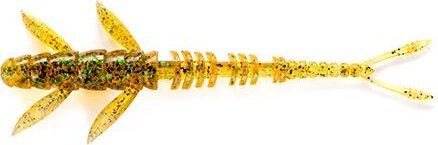 FISHUP Flit 4" (7pcs.), #036 - Caramel/Green & Black