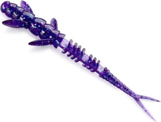 FISHUP Flit 3" (8pcs.), #060 - Dark Violet/Peacock & Silver