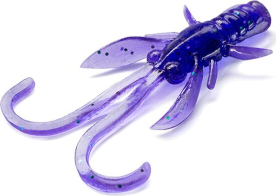 FISHUP Baffi Fly 1.5" (10pcs.), #060 - Dark Violet/Peacock & Silver