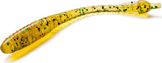 FISHUP ARW Worm 2" (12pcs.), #036 - Caramel/Green & Black