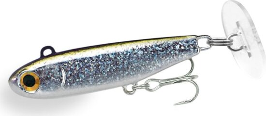 FIIISH PowerTail - Slow - 8g, 44mm - Silver Glitter