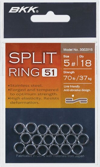 BKK SPLIT RING-51 3# 18 db/csomag