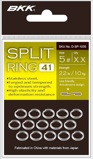 BKK SPLIT RING-41 0# 20 db/csomag